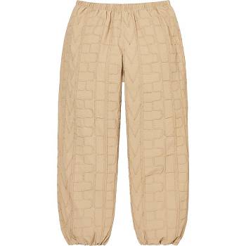 Brown Supreme Repeat Stitch Track Pant Pants | Supreme 231AP